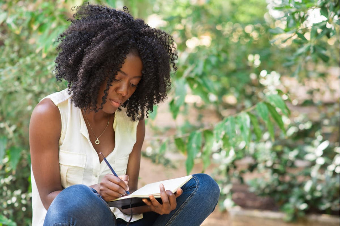 bride to be journaling