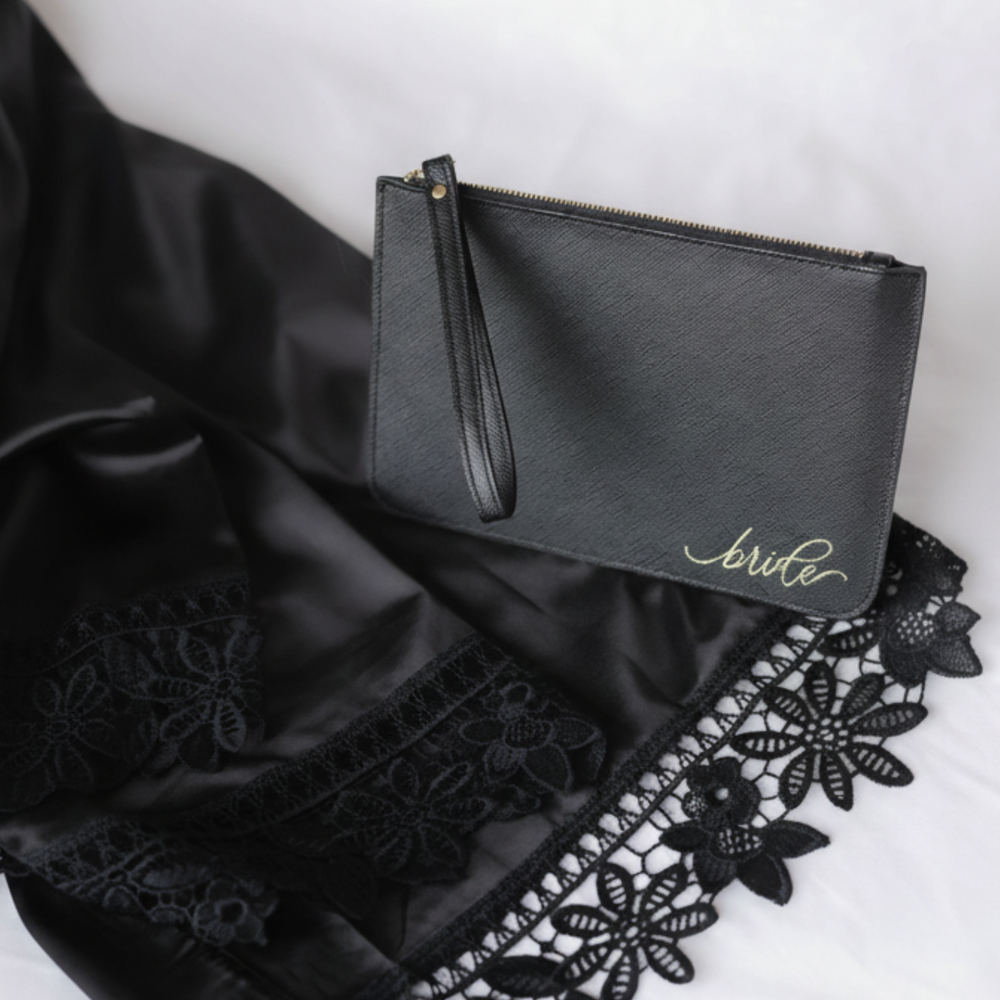Black Robe & Bride Clutch Bundle