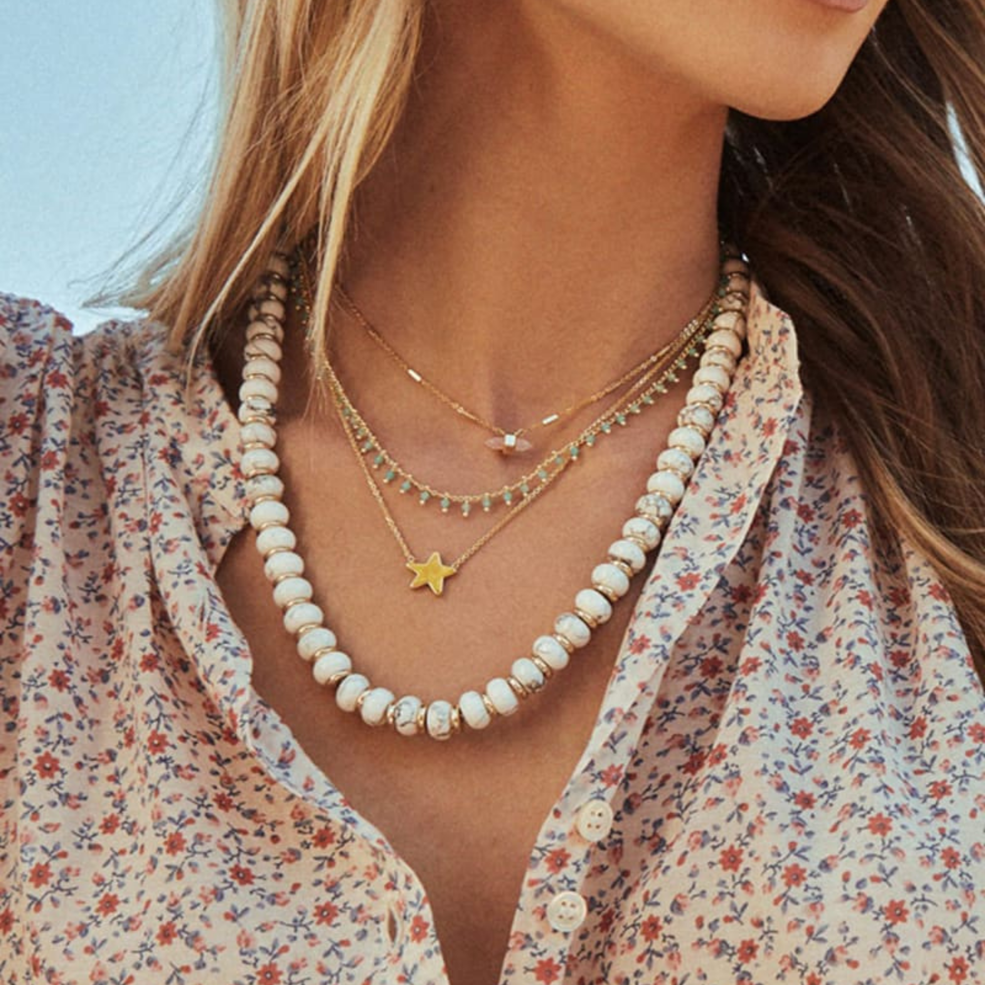 Elisa Gold Pearl Multi Strand Necklace in Ivory Mother-of-Pearl | Kendra  Scott